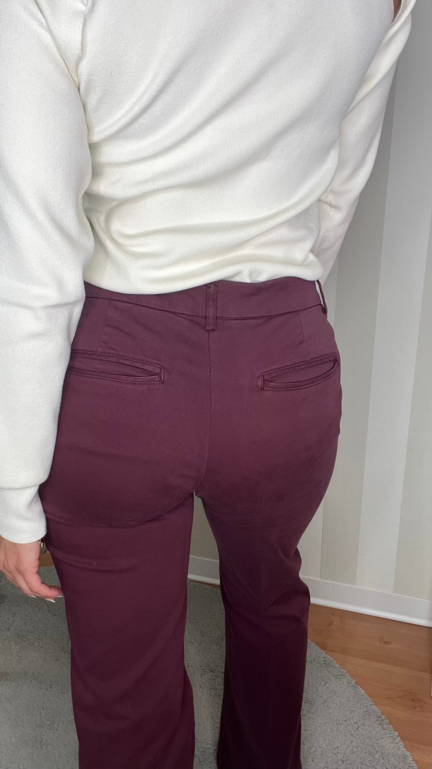 Pantalone flare bordeaux,40weft.