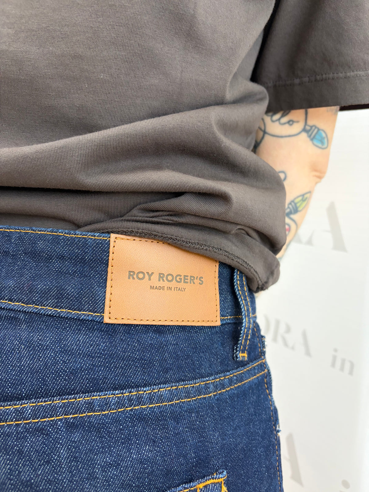 Jeans flare blu scuro,ROY ROGER’S.