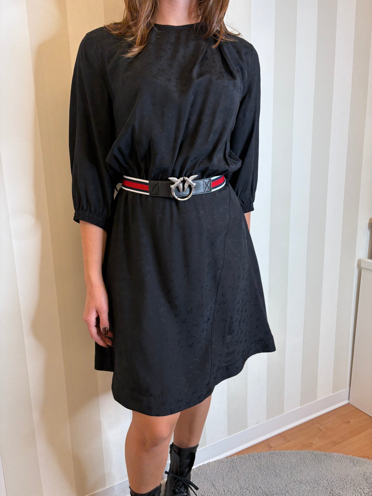 Abito in viscosa jacquard,PINKO.