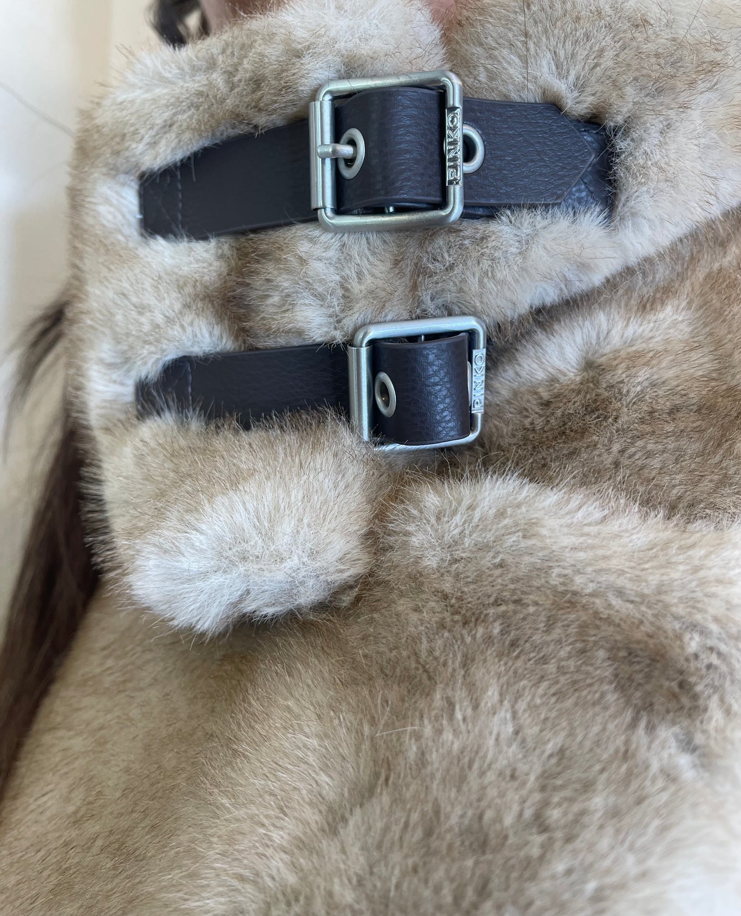 Cappa effetto pelliccia,PINKO.