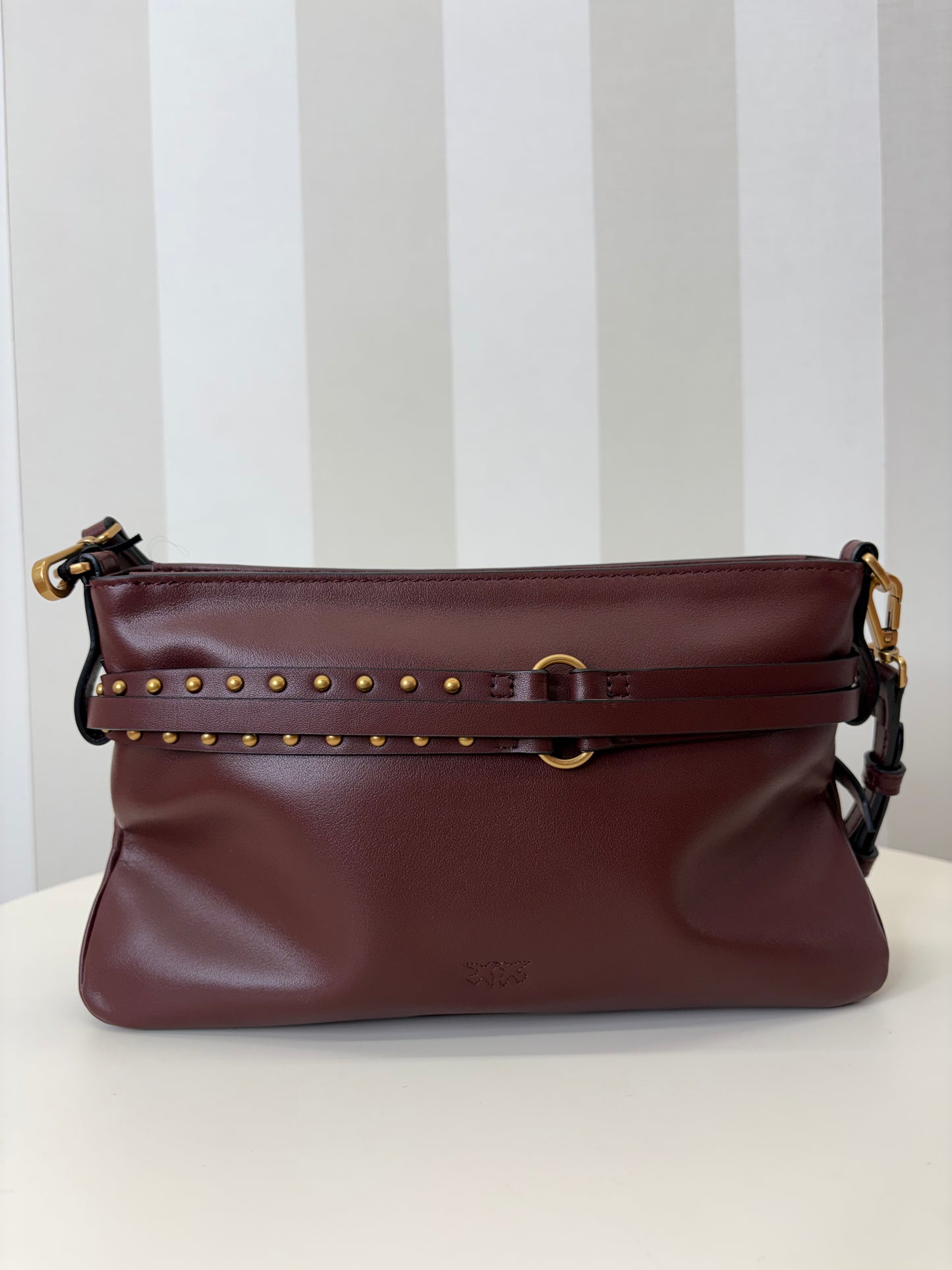 Borsa a spalla piccola Belt Bag Mini in pelle nera,PINKO.