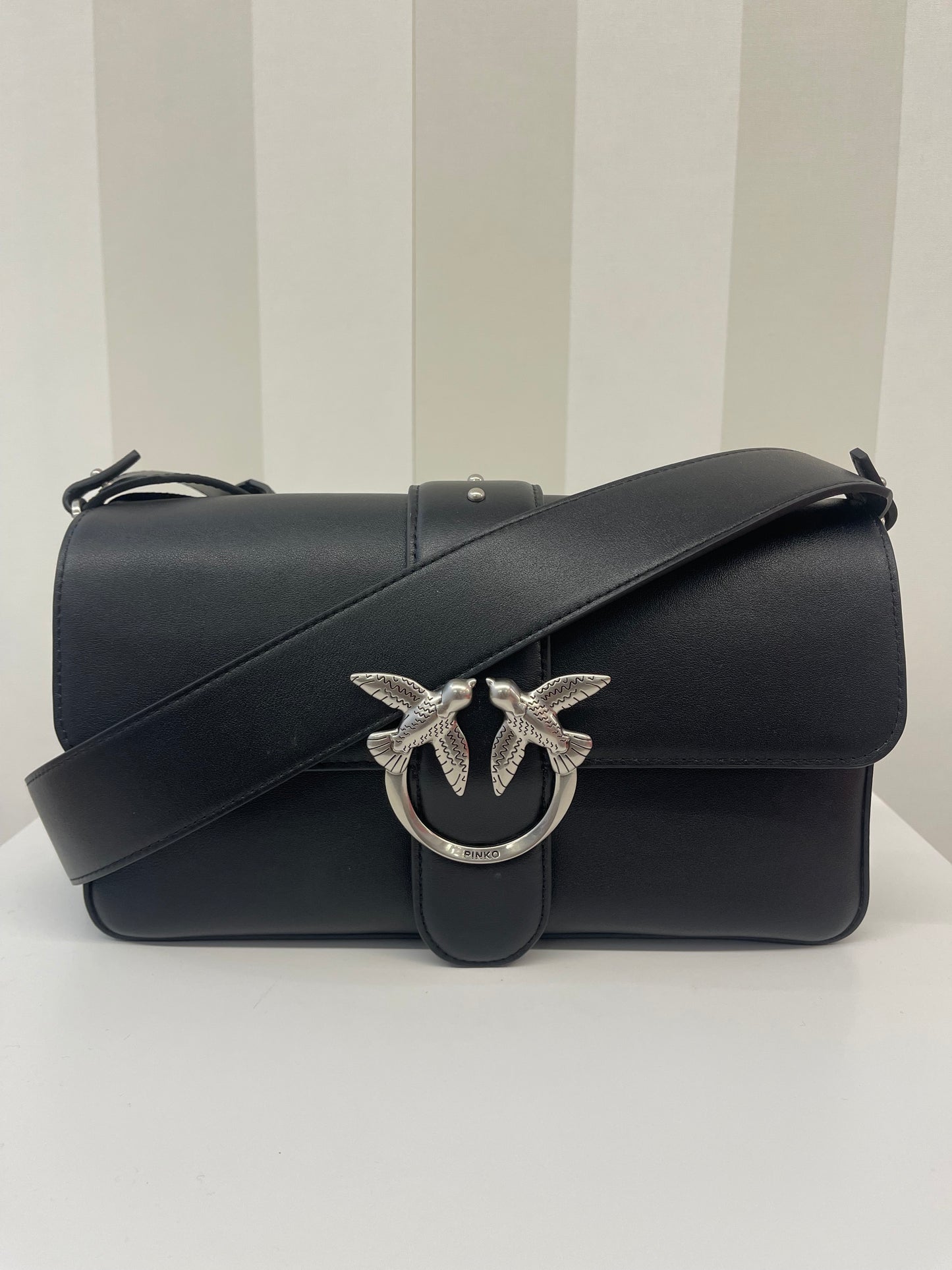 Borsa morbida a spalla Love Bag grande in pelle,PINKO.