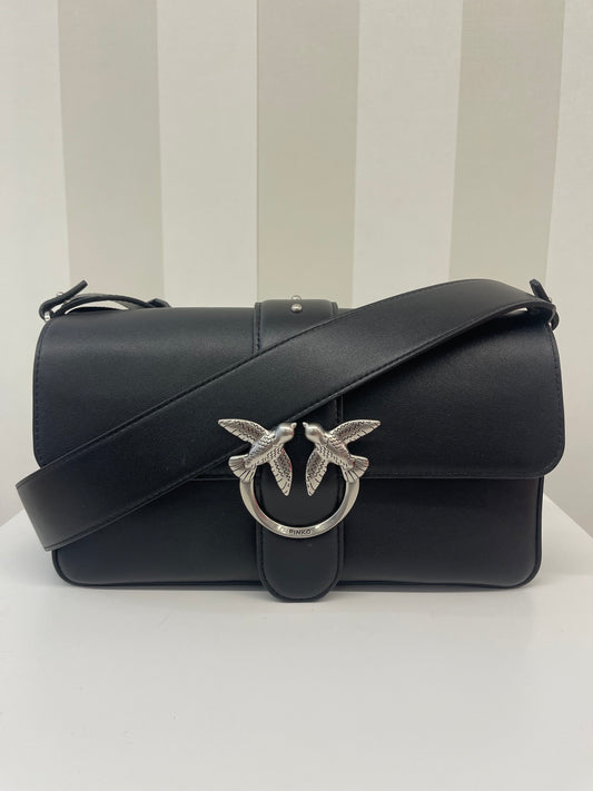 Borsa morbida a spalla Love Bag grande in pelle,PINKO.