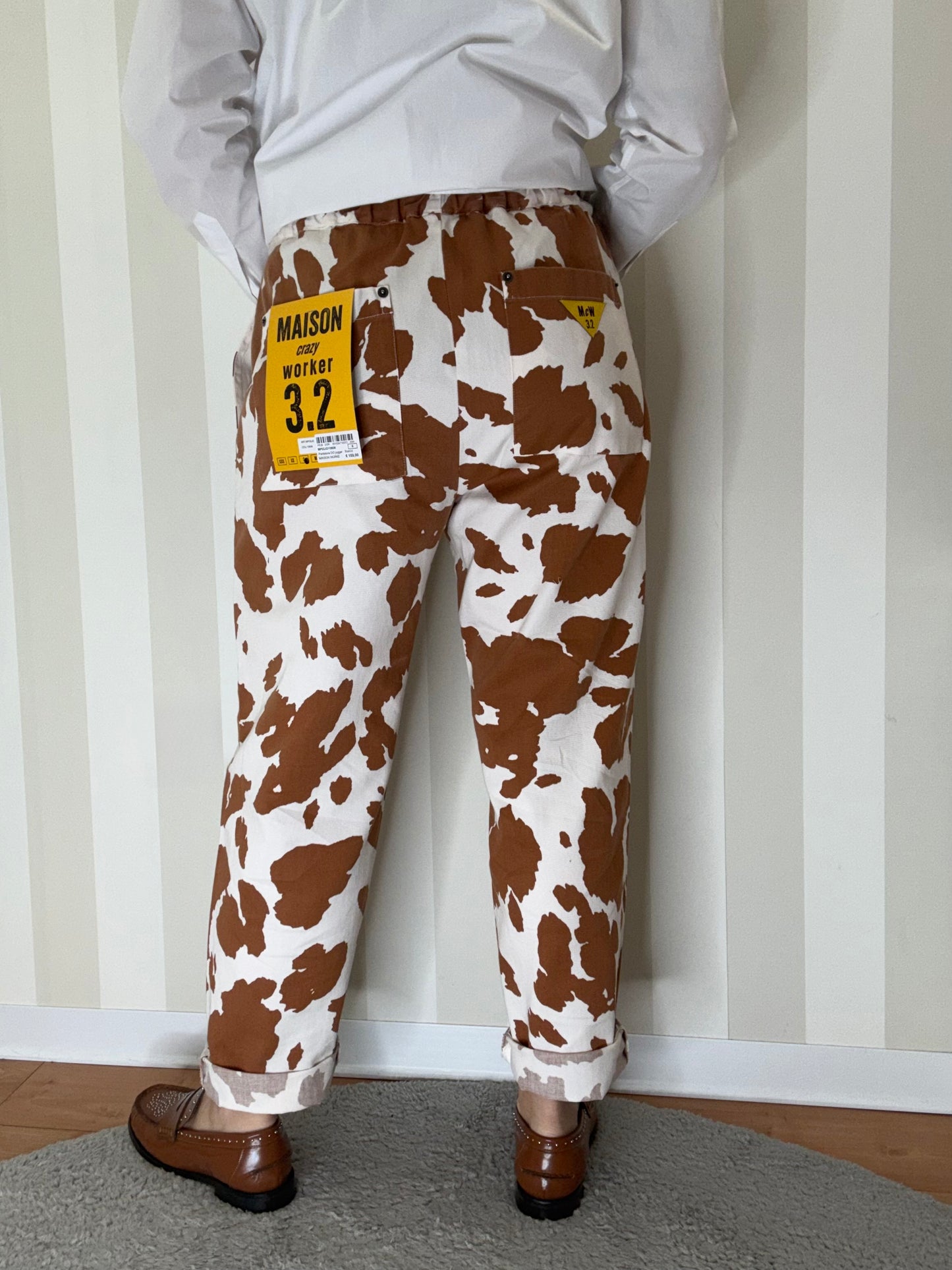 Pantalone Jogger Mucca,MAISON CRAZY WORKER.
