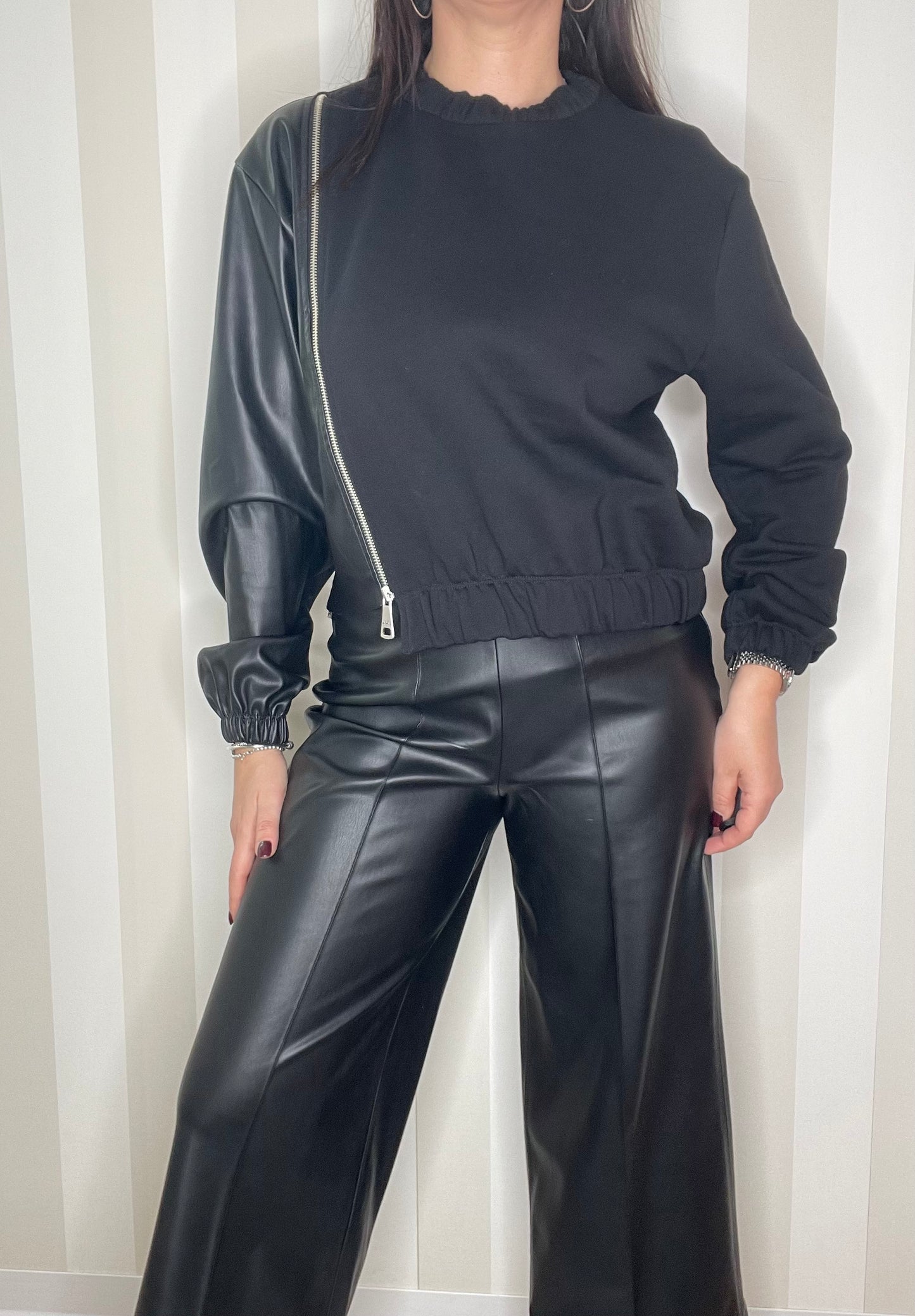 Pantaloni ecopelle jijil