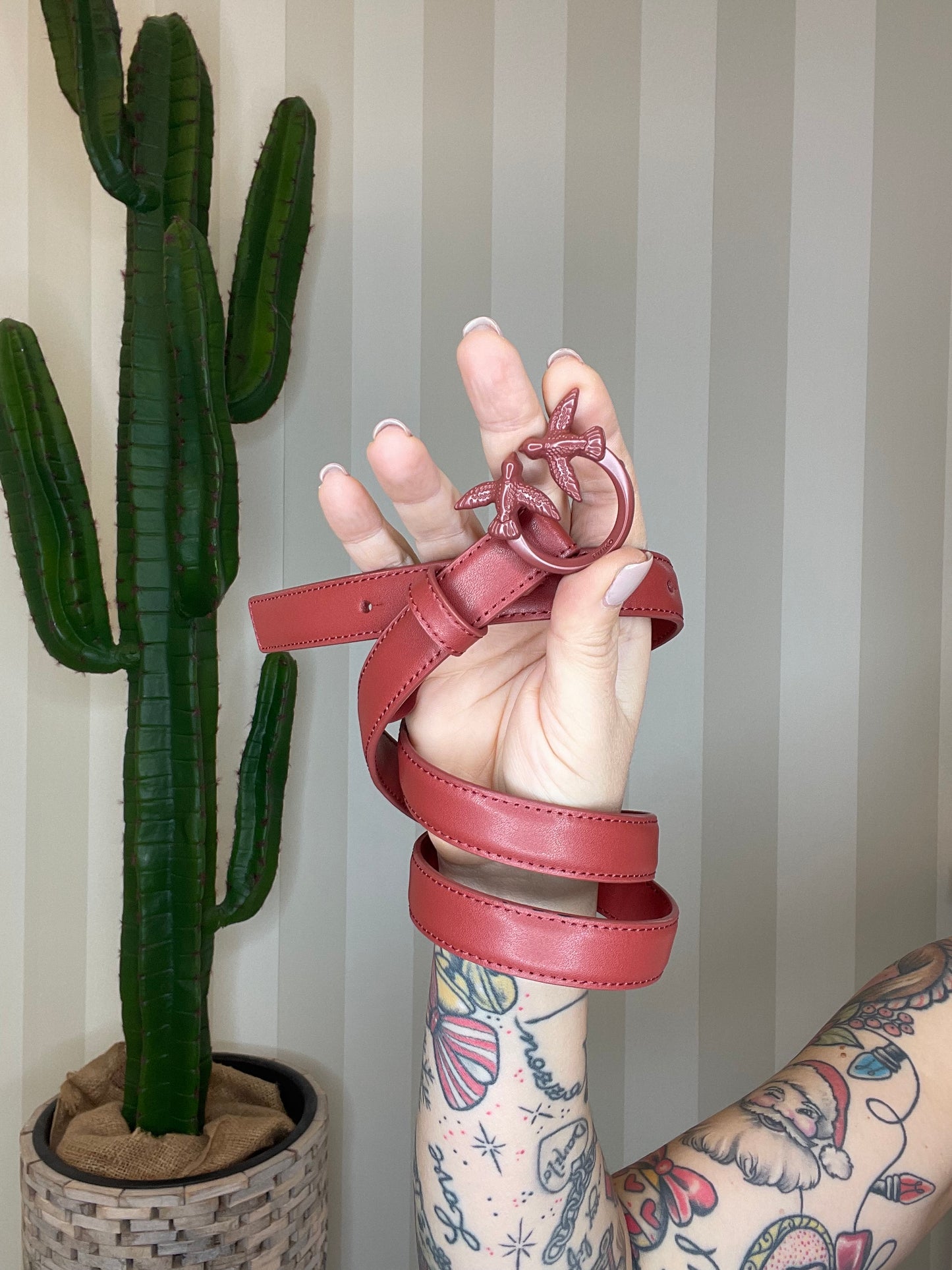 Cintura con fibbia colorata 3cm