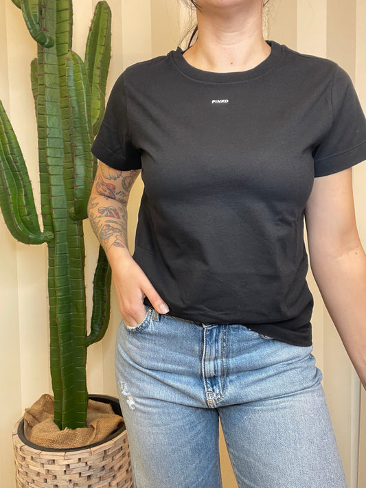 T-shirt mini logo PINKO