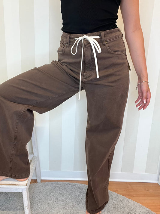 WIDE FIT GABARDINE TROUSERS,FRONT STREET 8.