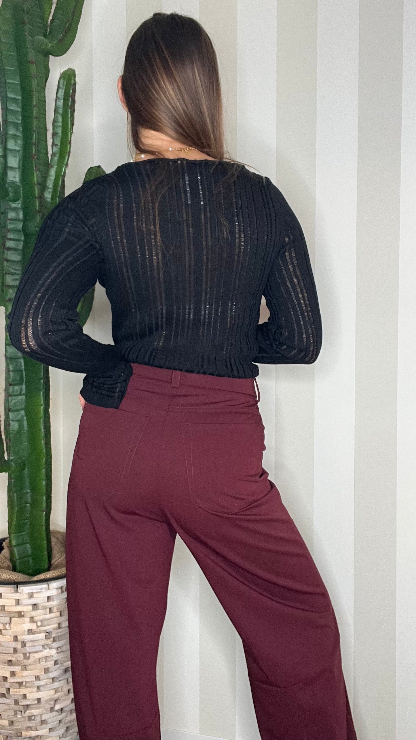 MAGLIA A COSTINE IN LANA,SOALLURE.