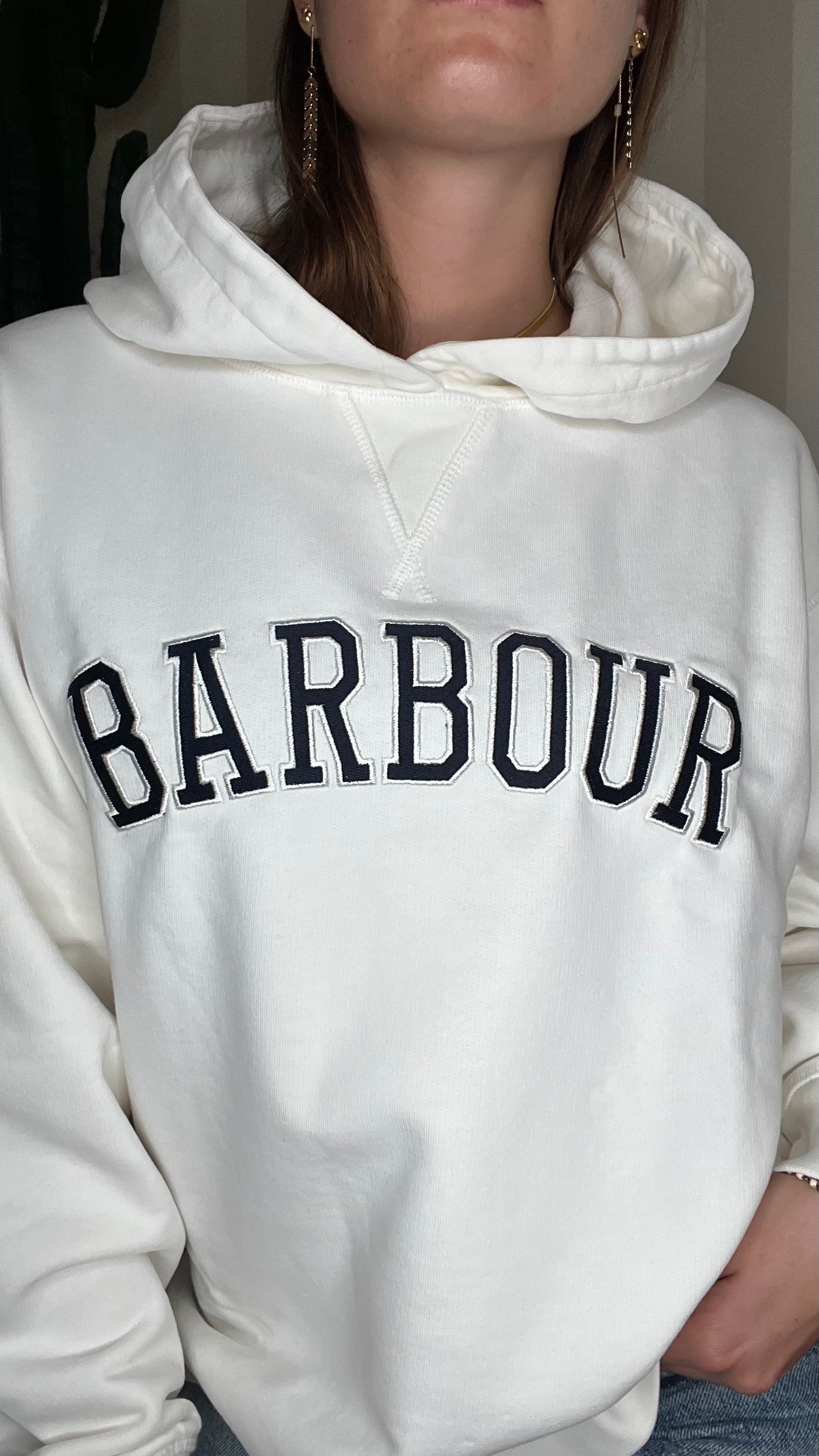 FELPA CON CAPPUCCIO,BARBOUR