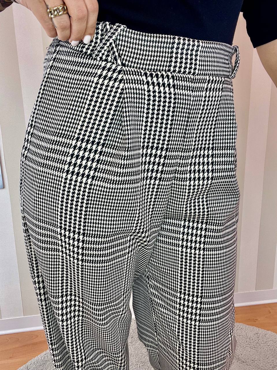 Pantalone Palazzo con Pences SoAllure