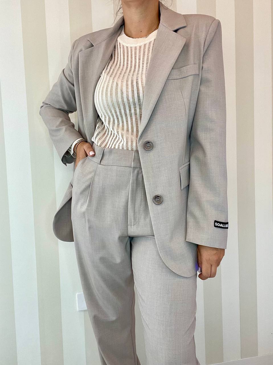 Giacca Monopetto Over Boys Soallure