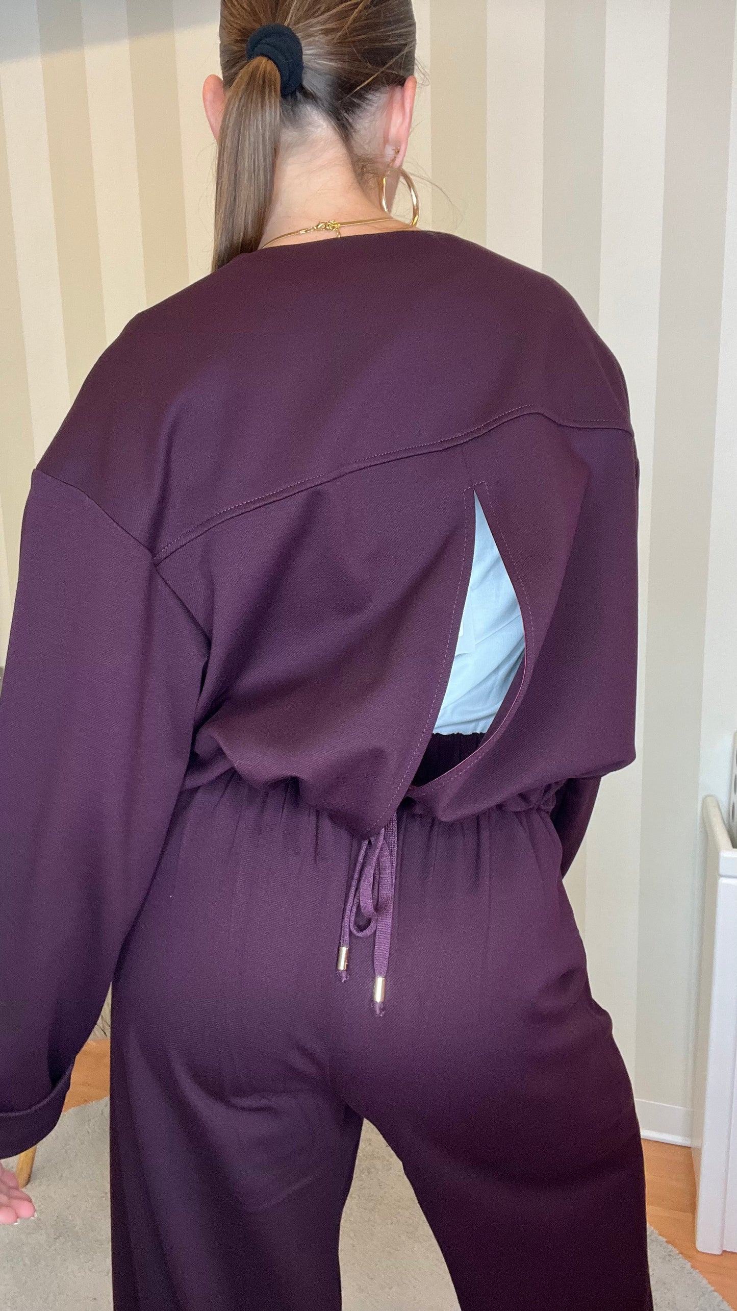 GIACCA CORTA IN TESSUTO TINTA UNITA,JIJIL.