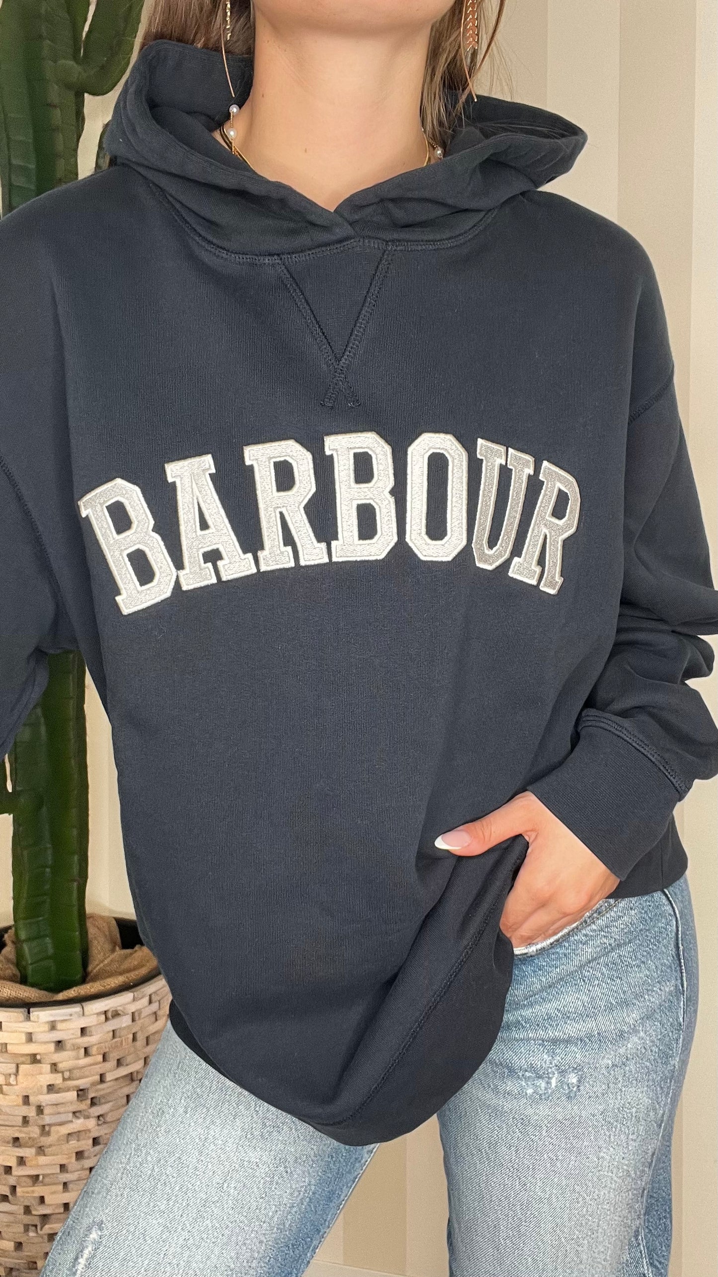 Felpa con cappuccio,BARBOUR.