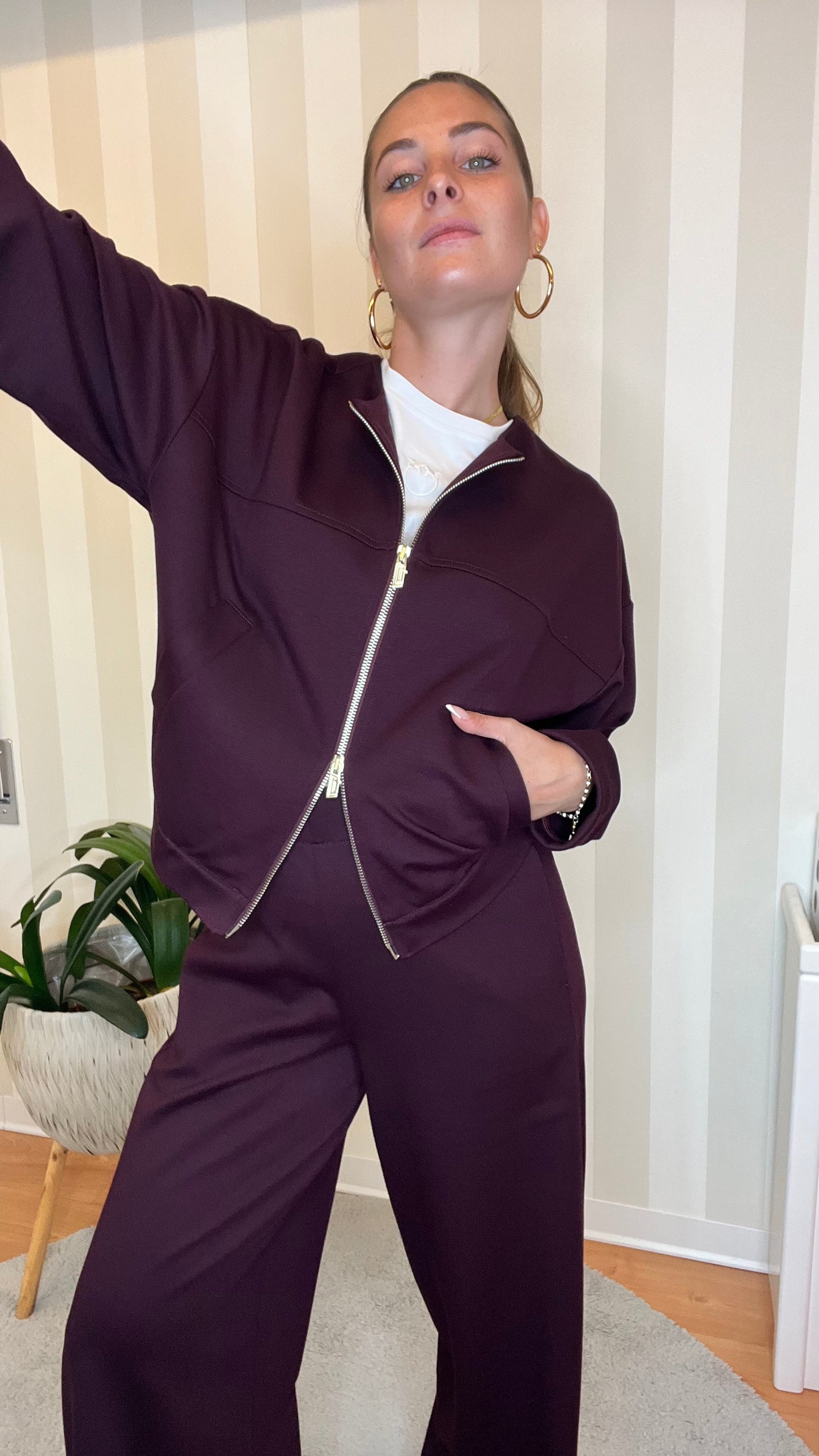 GIACCA CORTA IN TESSUTO TINTA UNITA,JIJIL.