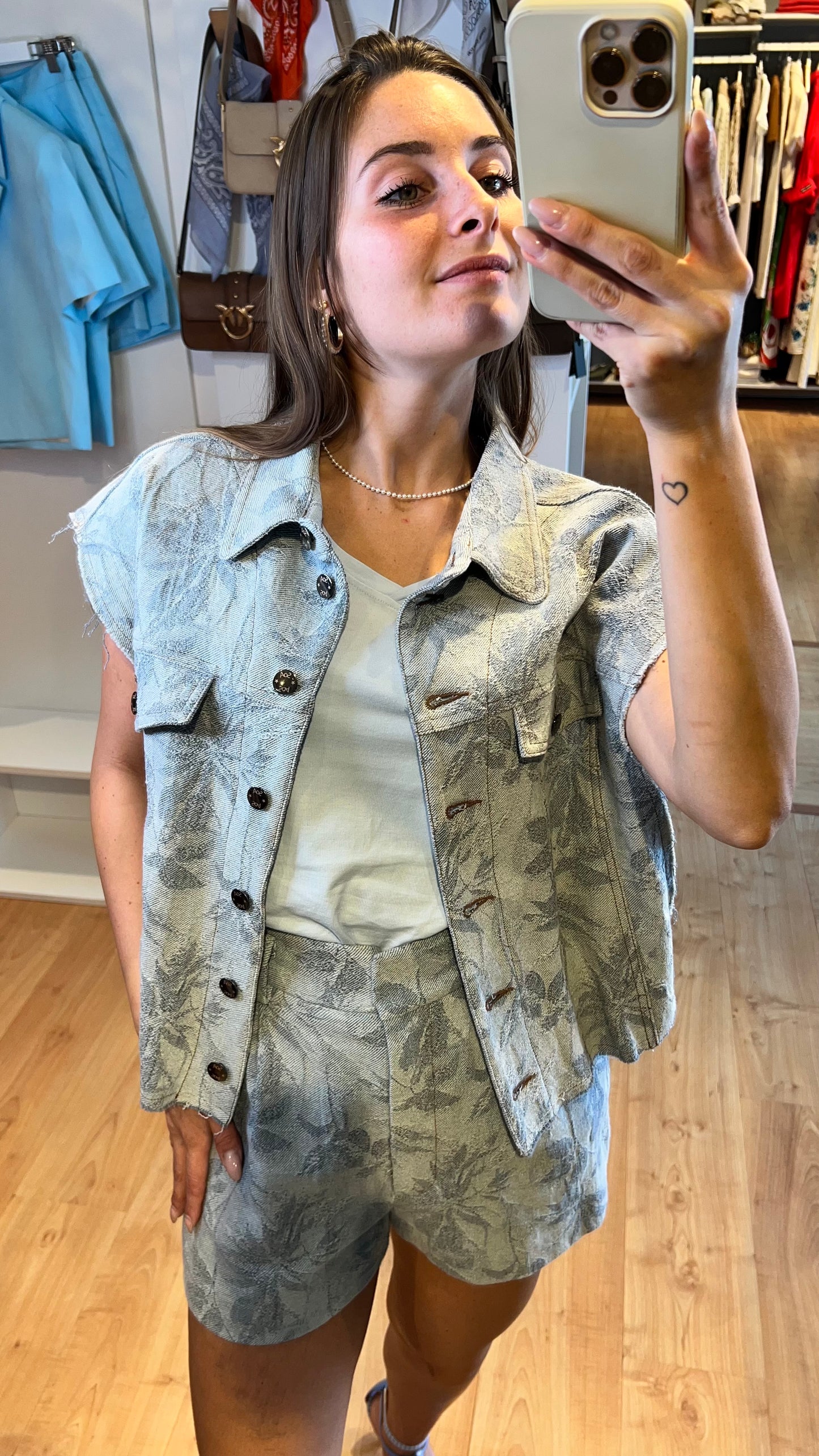 Pantaloncino in denim