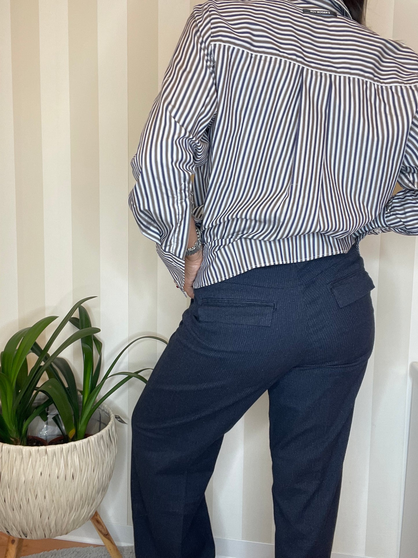 Camicia con fantasia a righe,ROY ROGER’S