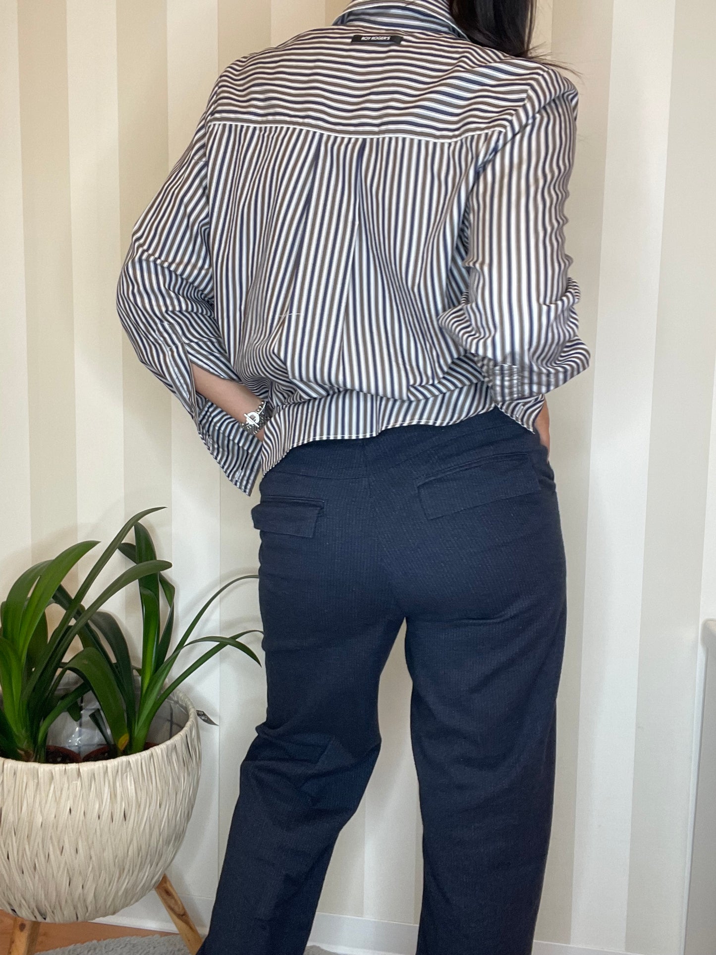 Camicia con fantasia a righe,ROY ROGER’S