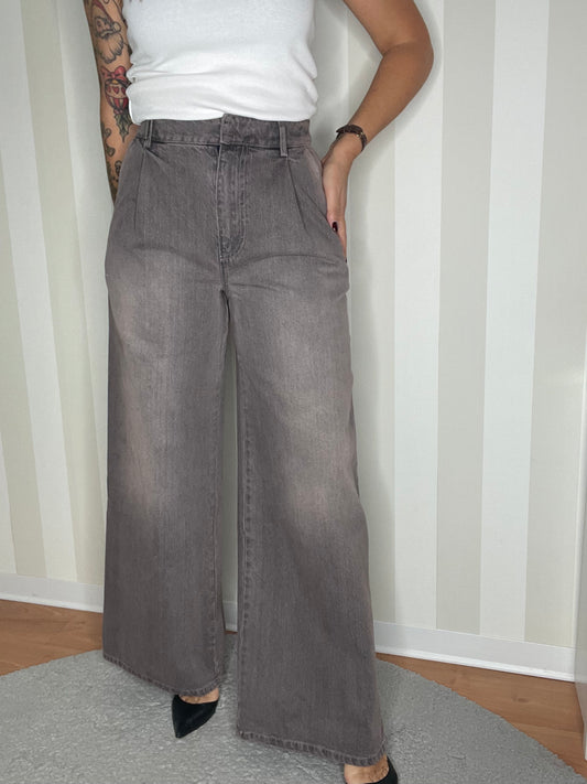 PANTALONE PALAZZO ELASTICO DENIM,SO ALLURE.