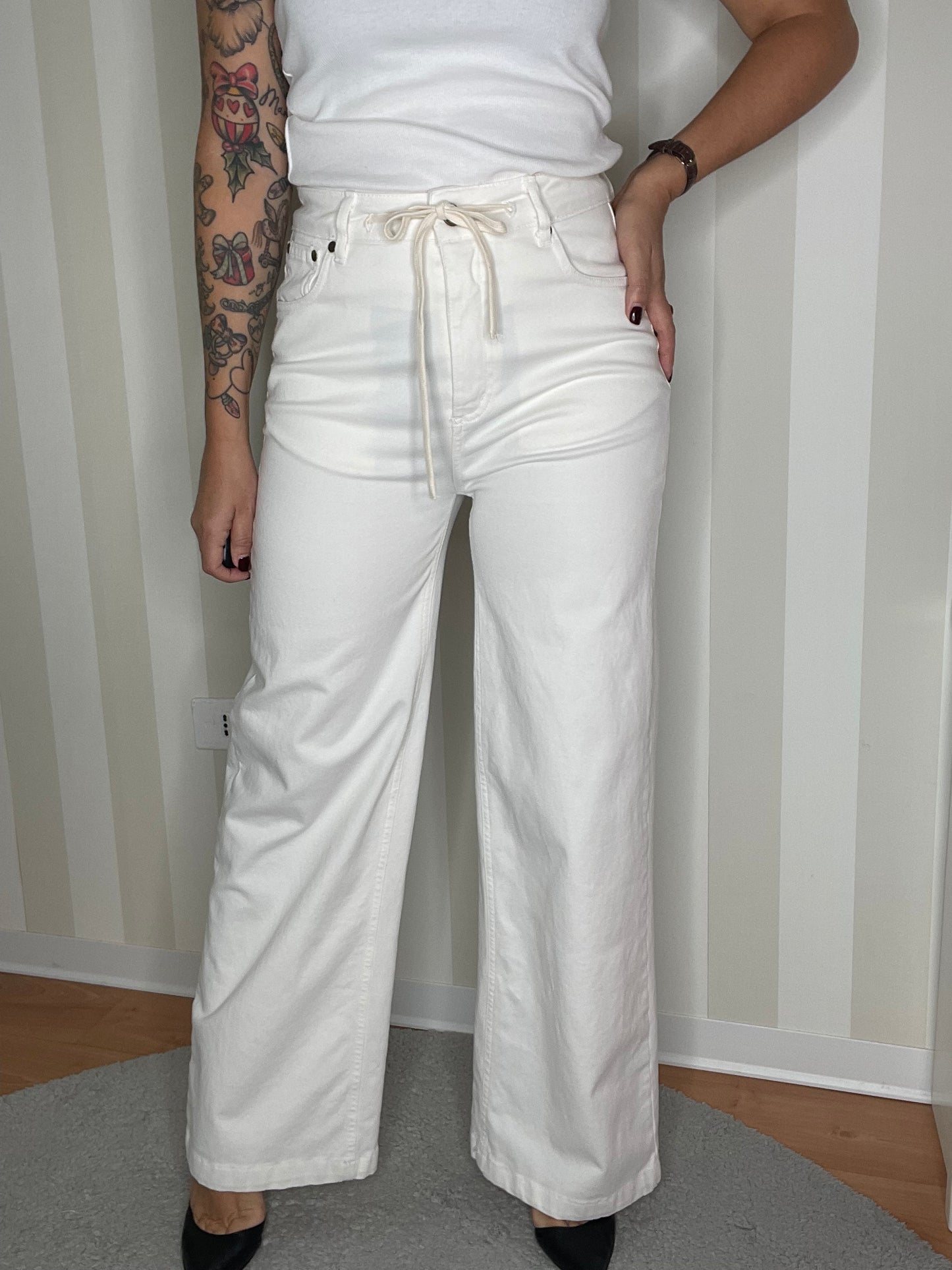 WIDE FIT GABARDINE TROUSERS,FRONT STREET 8.