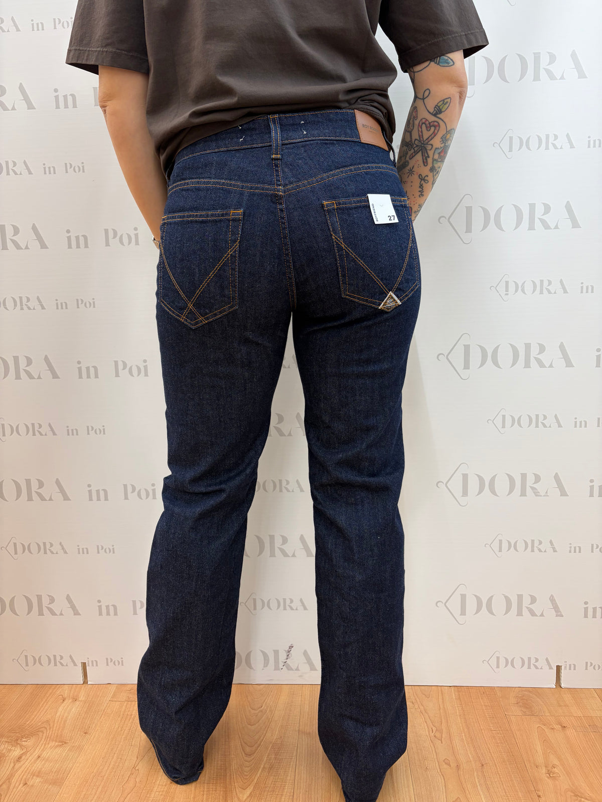 Jeans flare blu scuro,ROY ROGER’S.