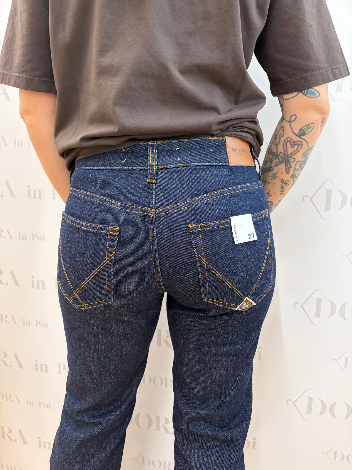 Jeans flare blu scuro,ROY ROGER’S.