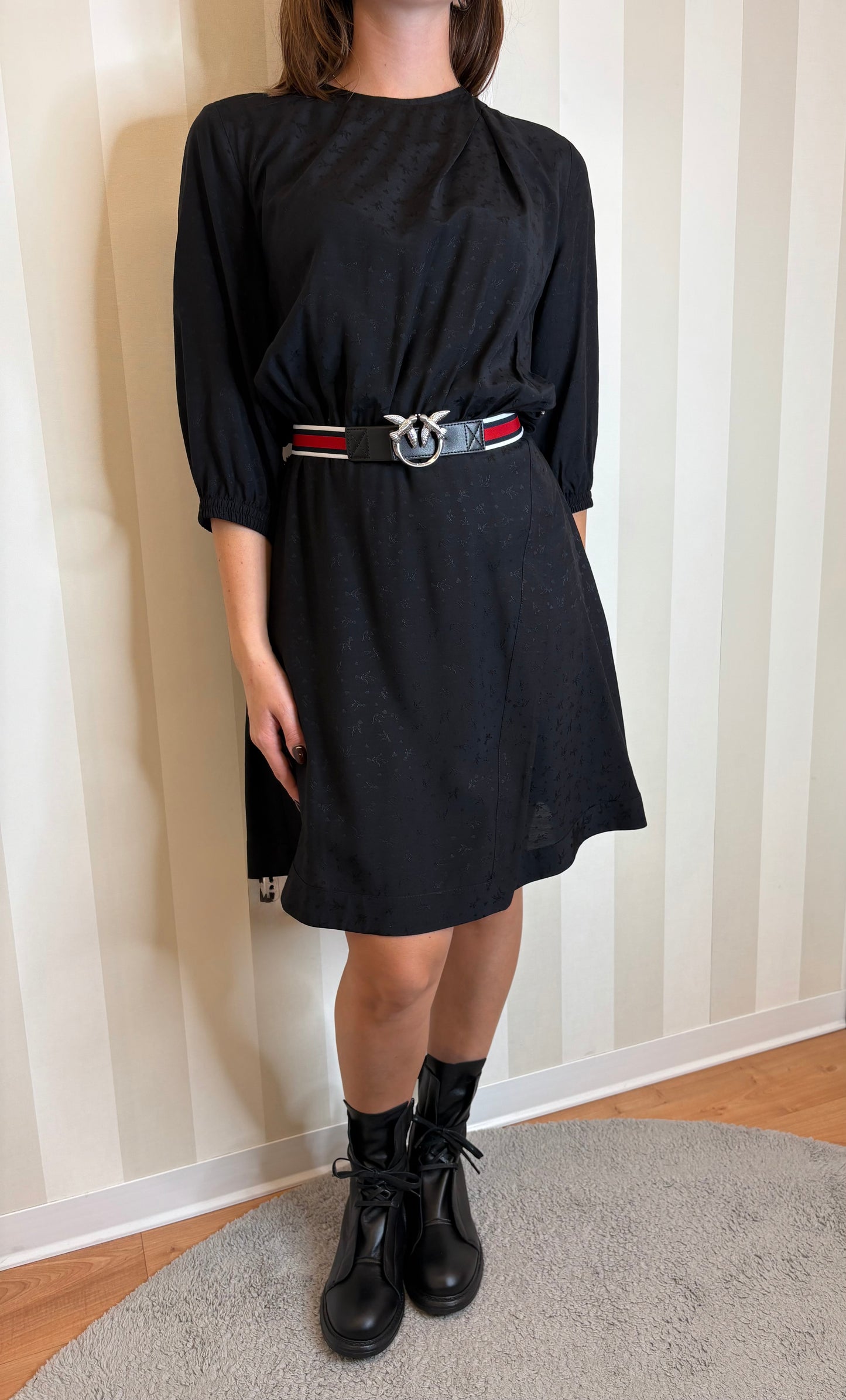 Abito in viscosa jacquard,PINKO.