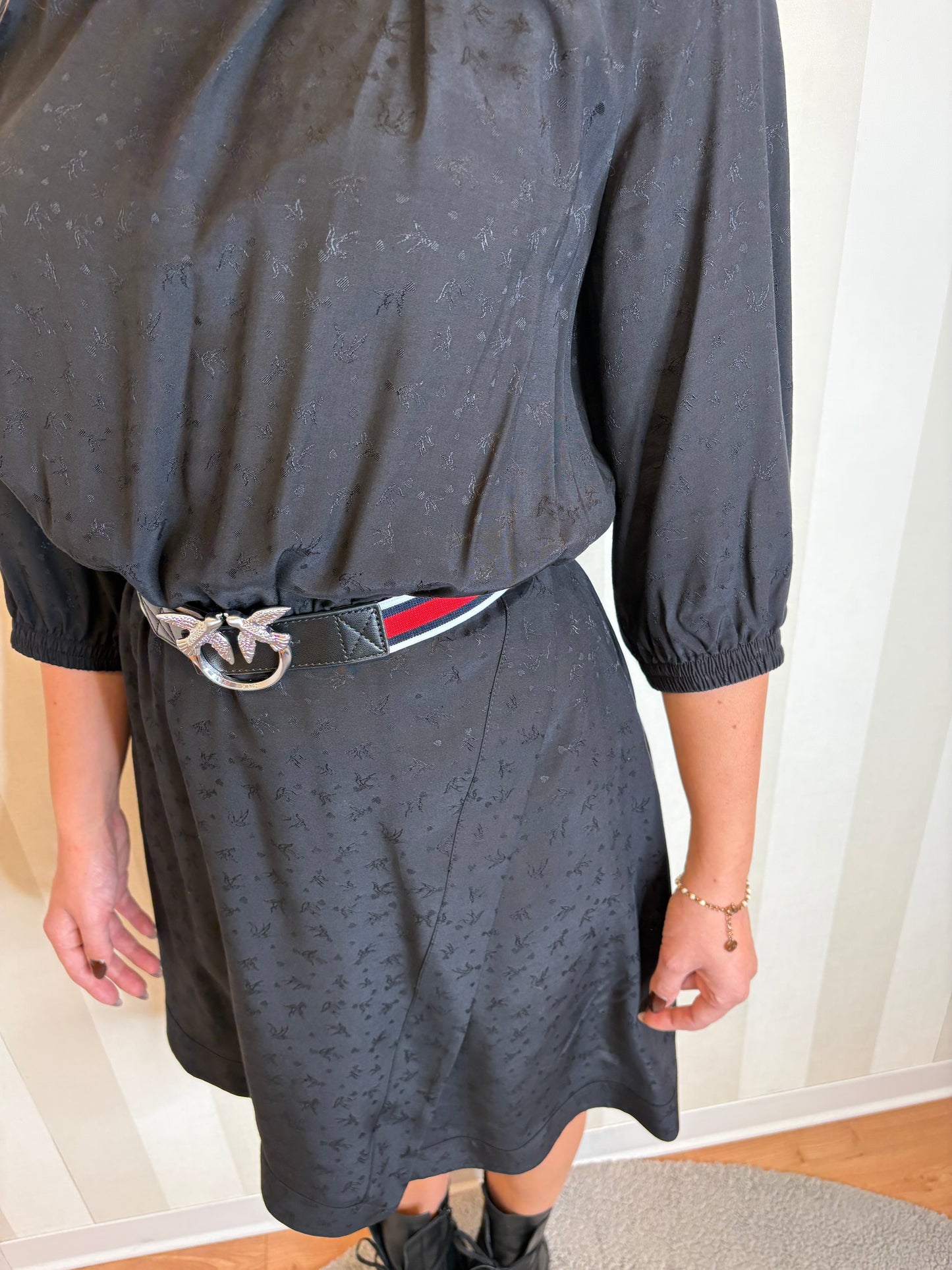 Abito in viscosa jacquard,PINKO.