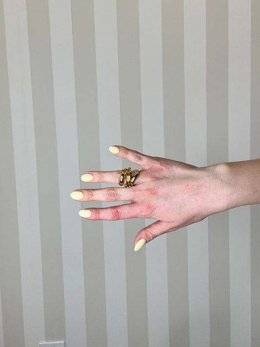 ANELLO MULTIFASCIA ORO,NALÌ.