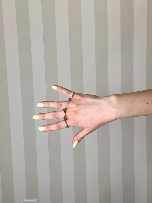 ANELLO MULTIFASCIA ARGENTO/ORO,NALÌ.