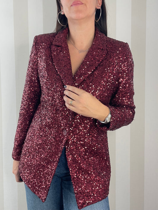 Giacca Slim con Paillettes Soallure