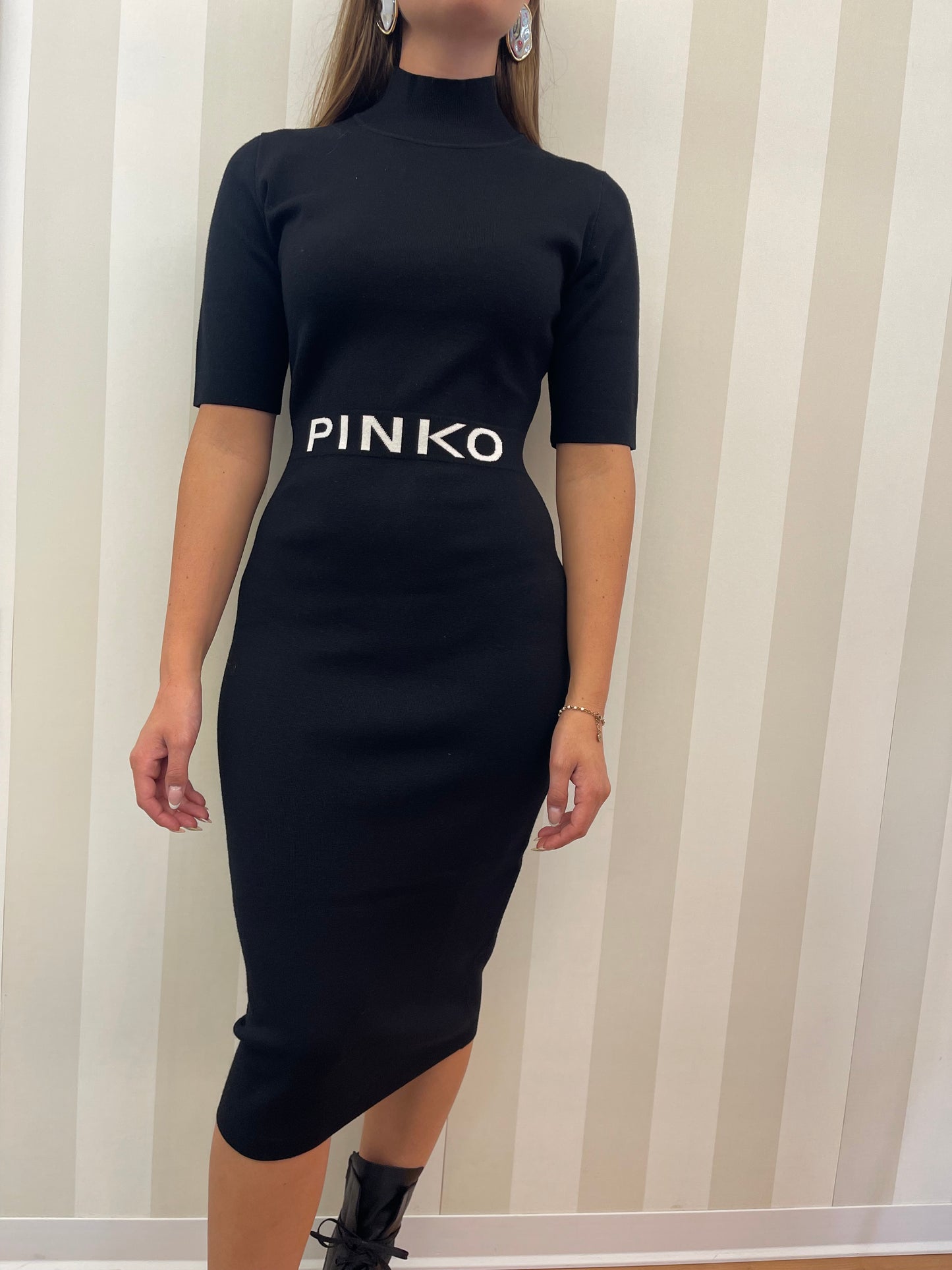 Abito midi aderente,PINKO.