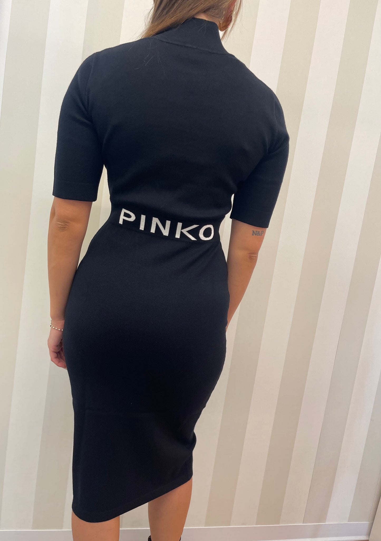 Abito midi aderente,PINKO.