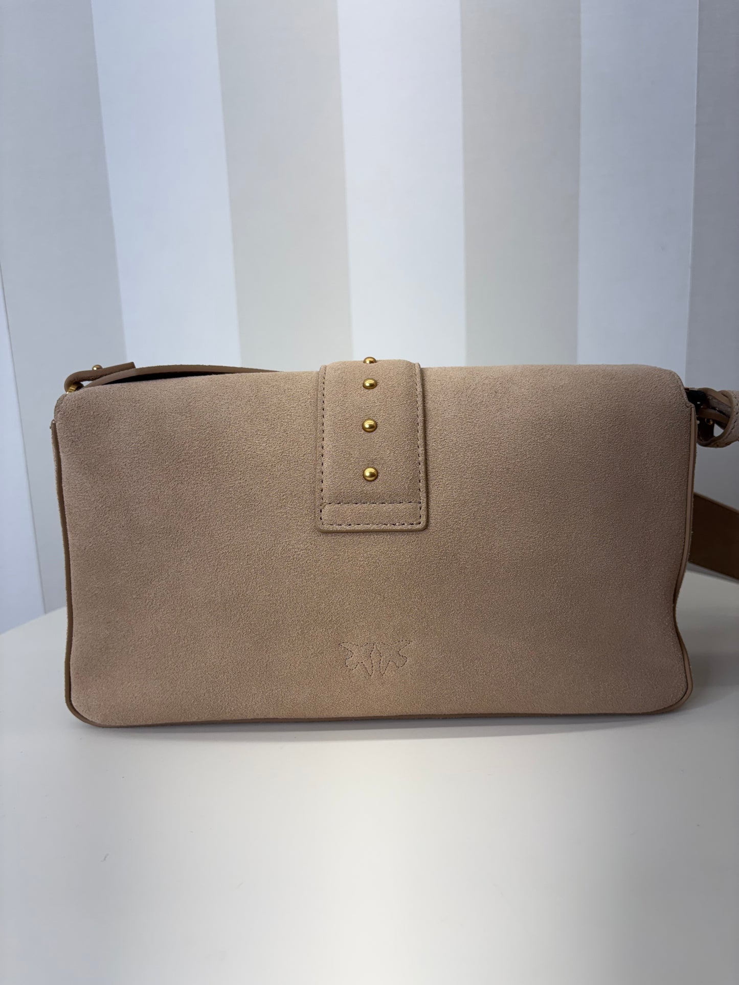 Borsa media a spalla Love Bag In suede, PINKO.