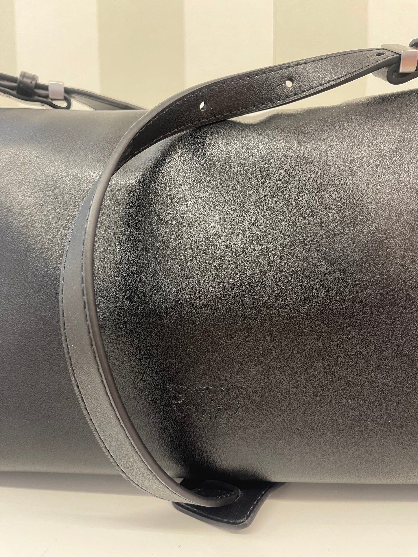 Borsa a spalla Saddle Bag Baguette media in pelle,PINKO.