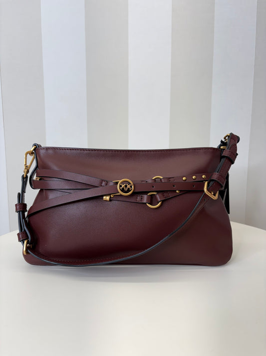 Borsa a spalla piccola Belt Bag Mini in pelle nera,PINKO.
