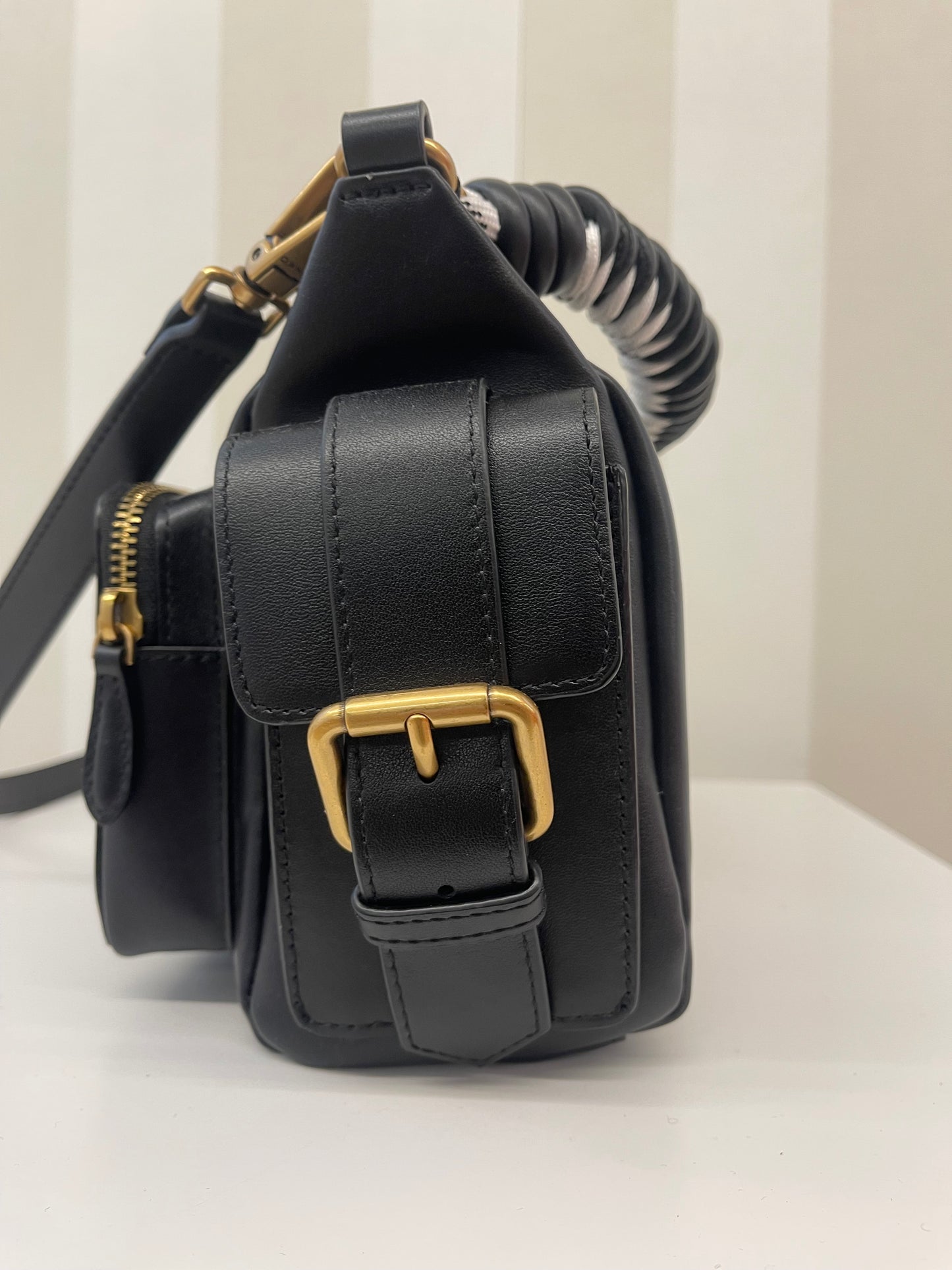 Borsa a mano Cargo Bag media in pelle con tasche,PINKO.