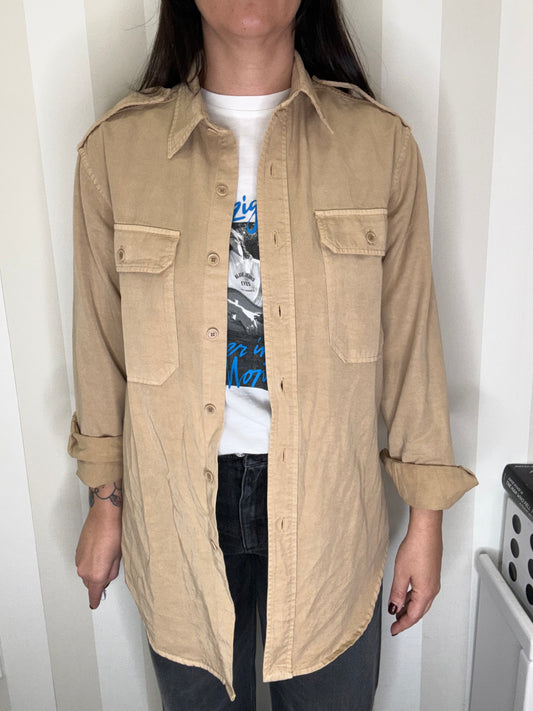 EVA X ROY ROGER'S - CAMICIA MILITARY IN GABARDINA.