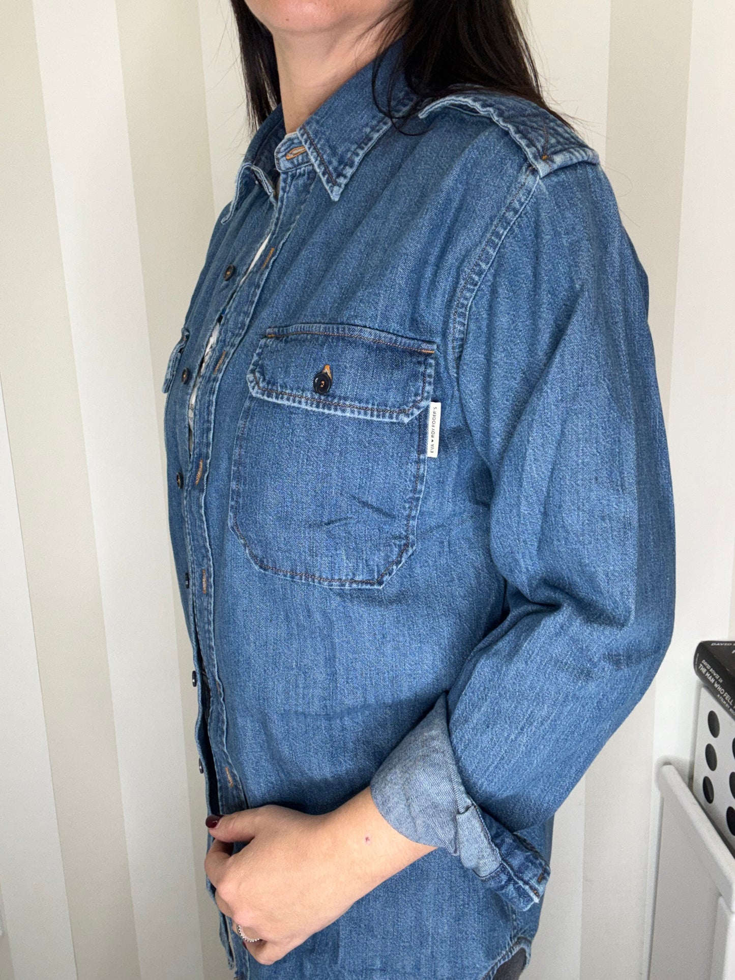 EVA X ROY ROGER'S - CAMICIA MILITARY IN DENIM