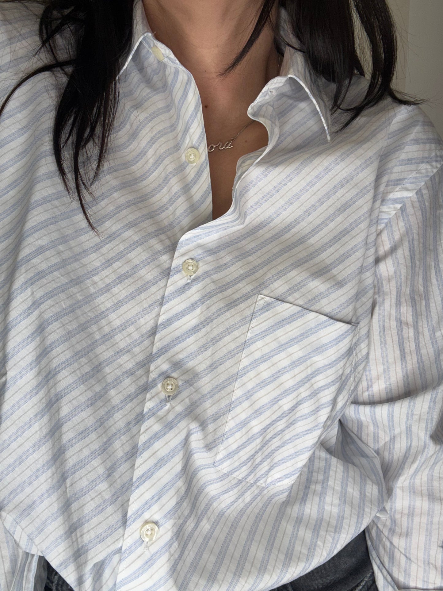 EVA X ROY ROGER'S -CAMICIA GARÇON A RIGHE
