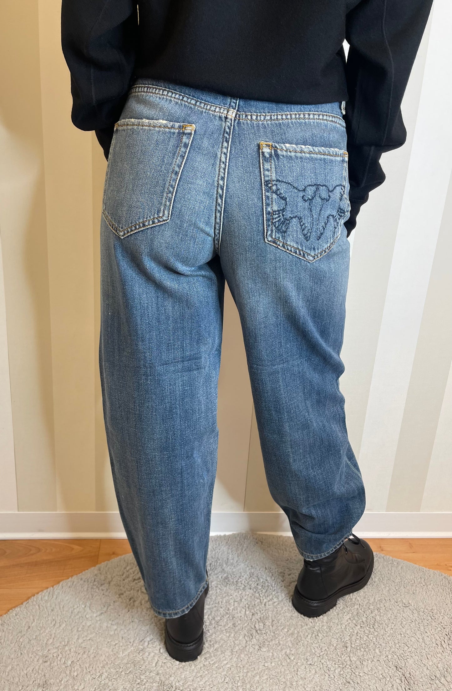 Jeans balloon in denim morbido,PINKO.