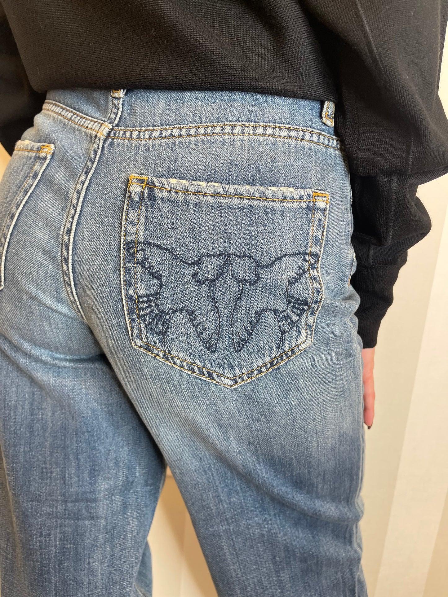 Jeans balloon in denim morbido,PINKO.