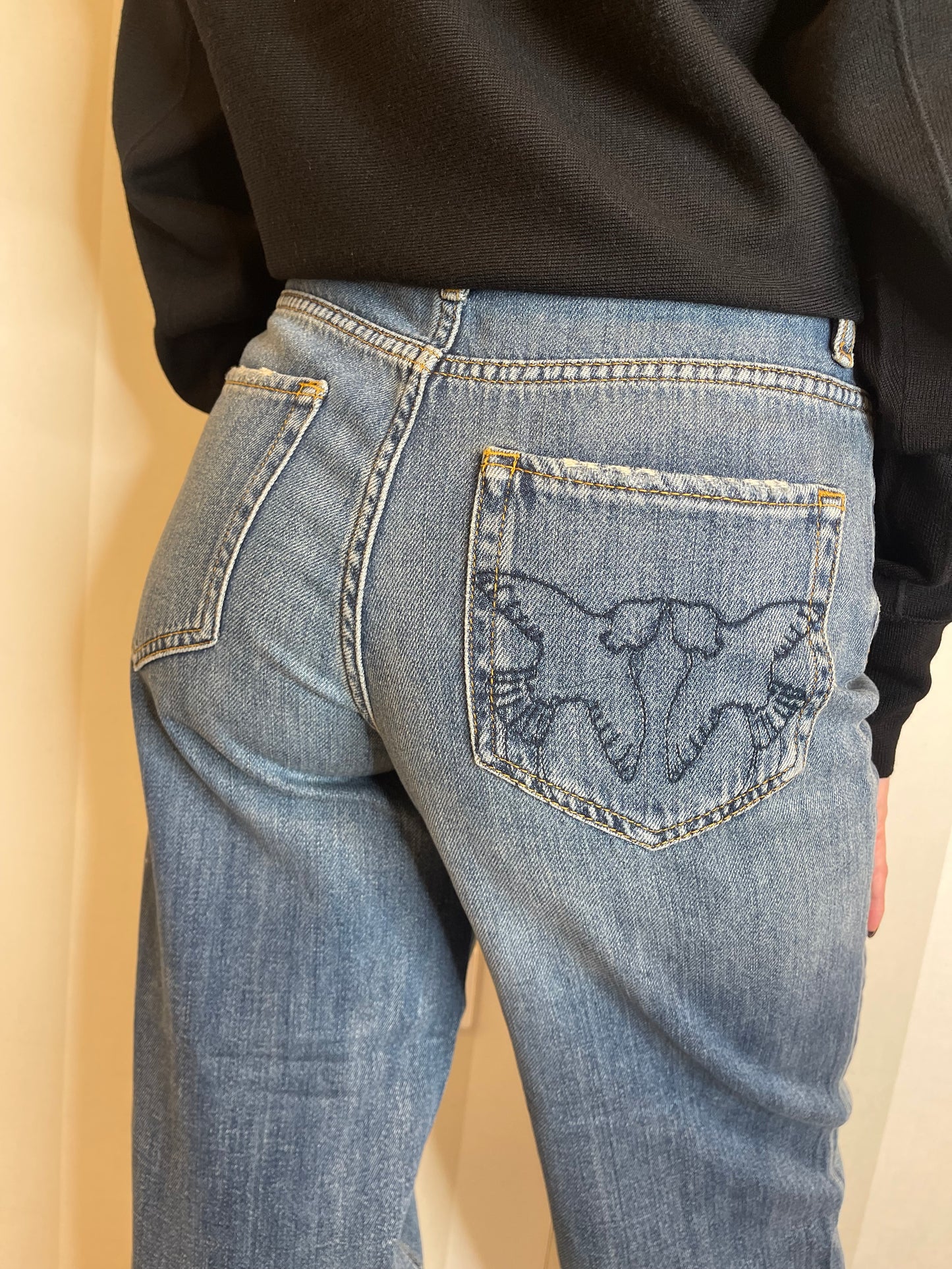 Jeans balloon in denim morbido,PINKO.