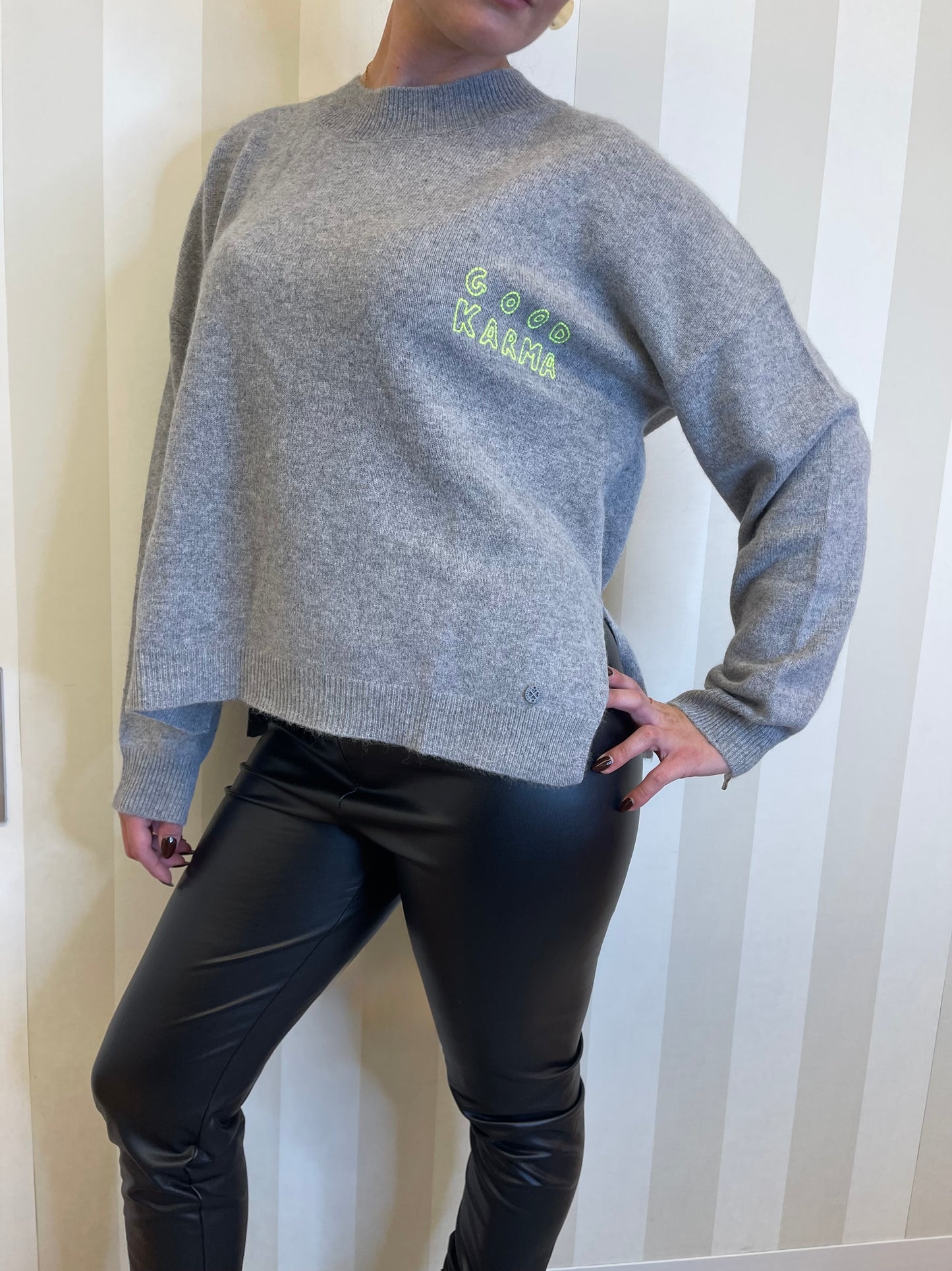 Pull JACKPOT Gris Chiné,MPC.