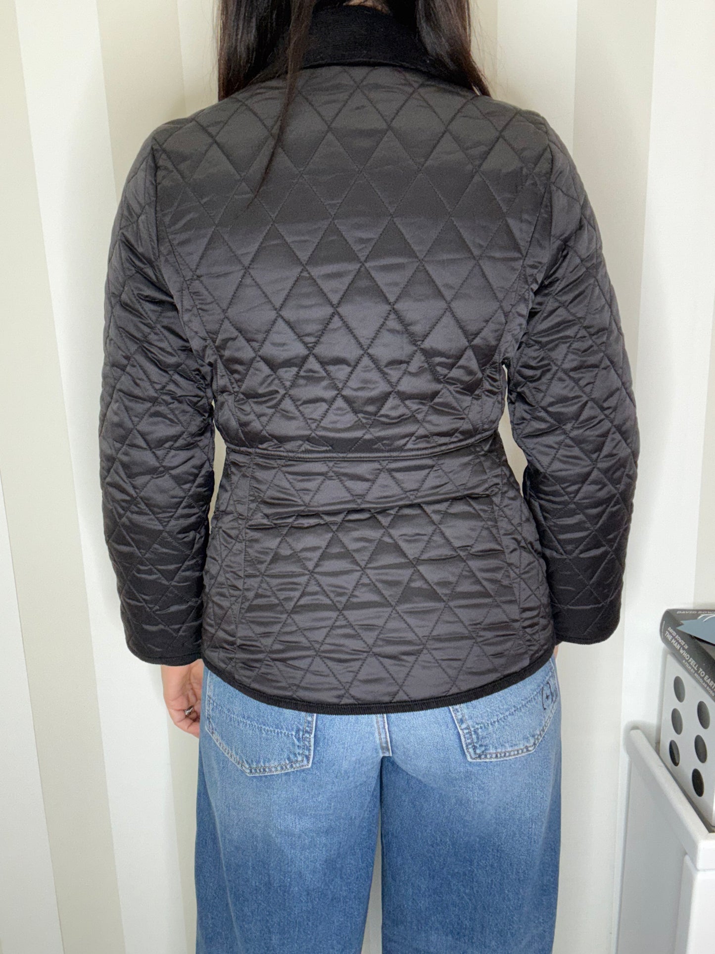 Giacca trapuntata Barbour nera.