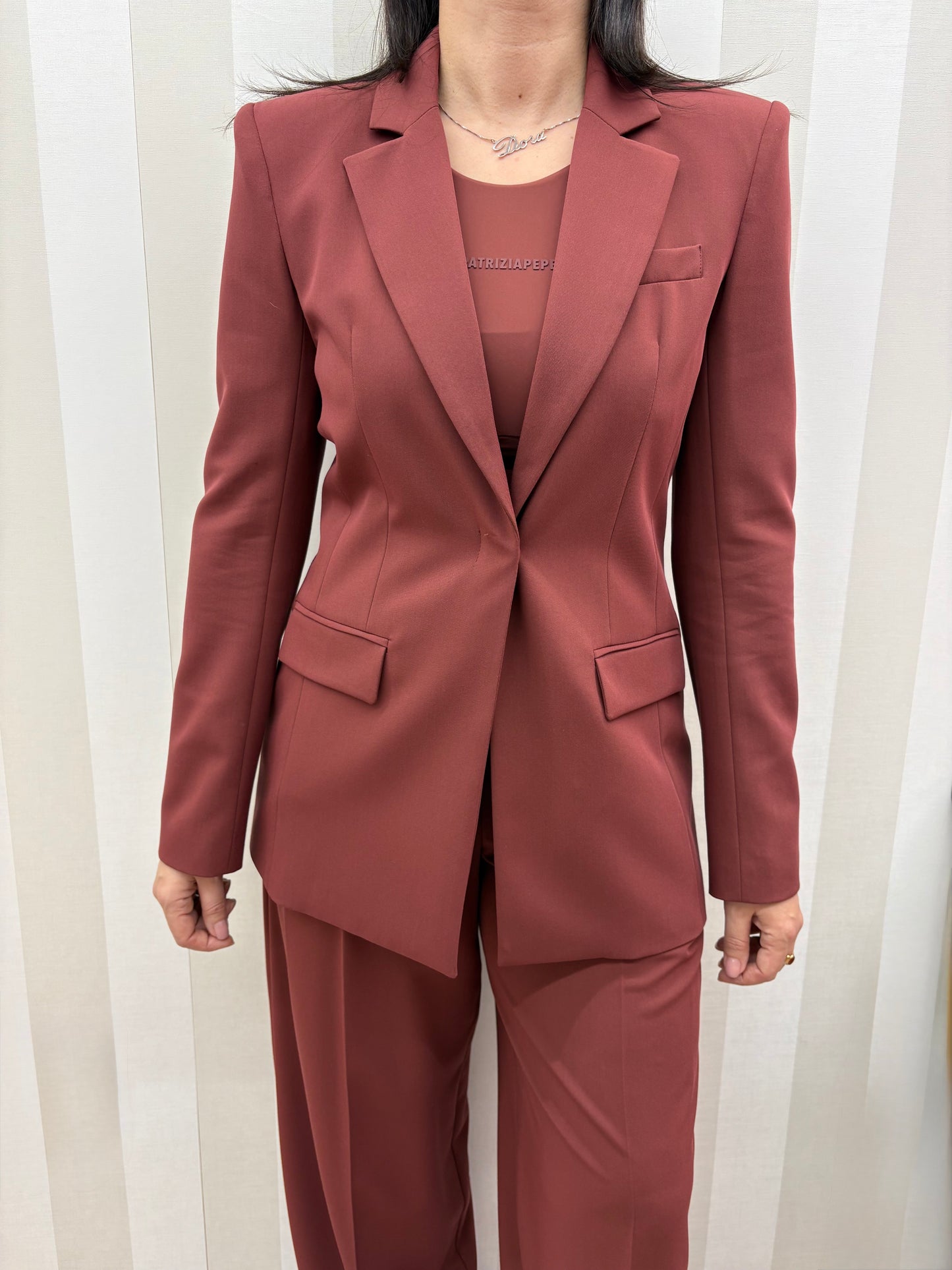 Blazer sartoriale slim,PATRIZIA PEPE.