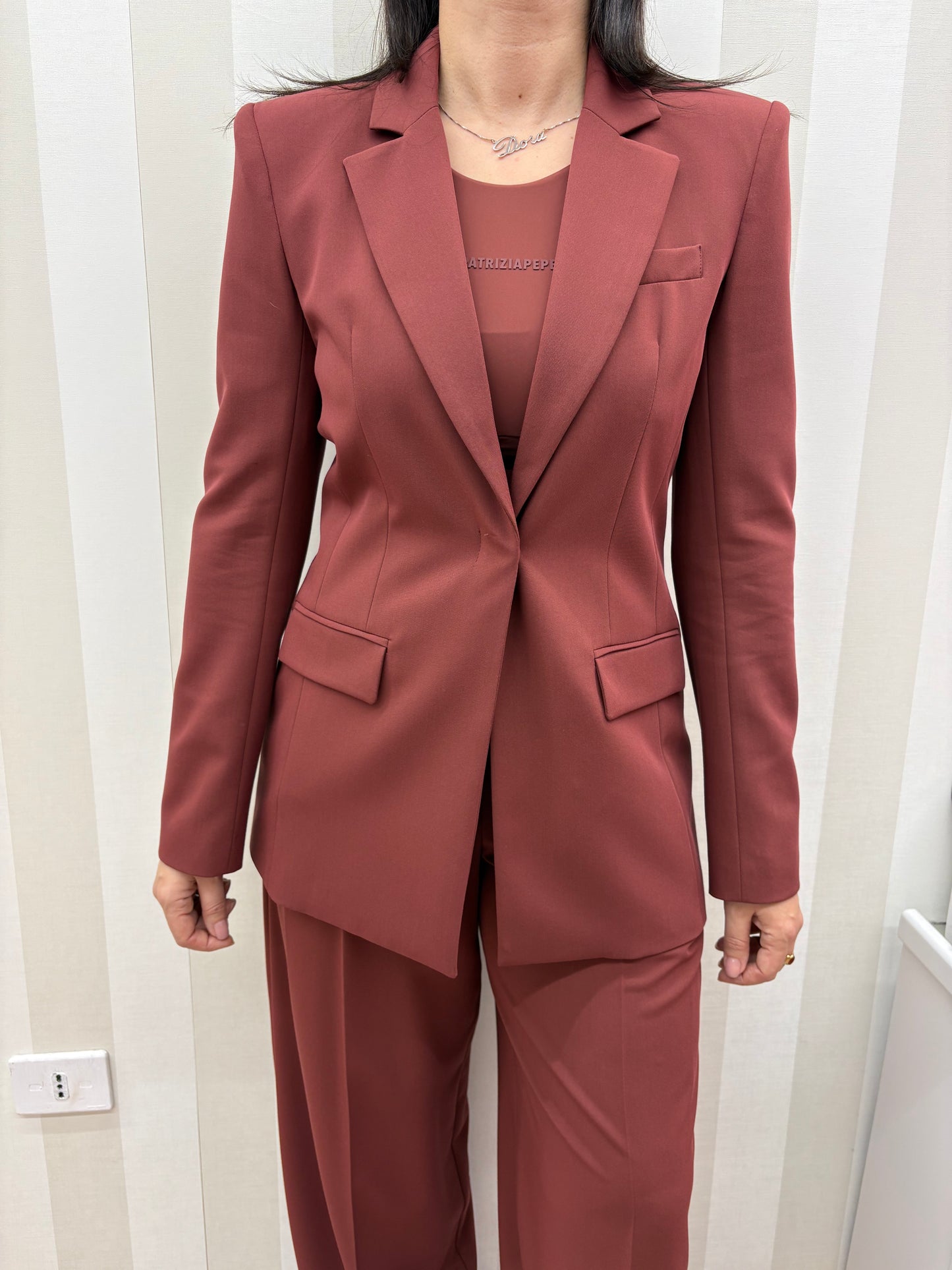 Blazer sartoriale slim,PATRIZIA PEPE.