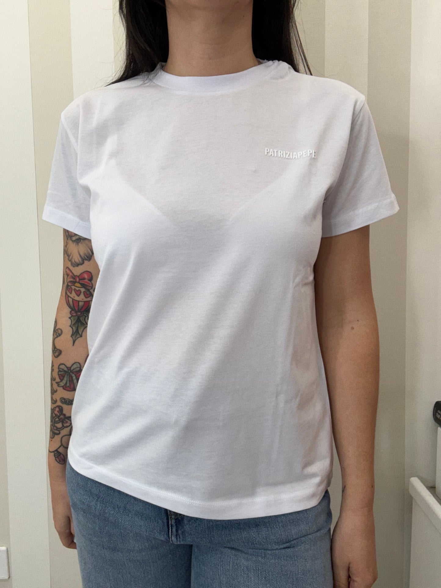 T-shirt con logo,PATRIZIA PEPE.