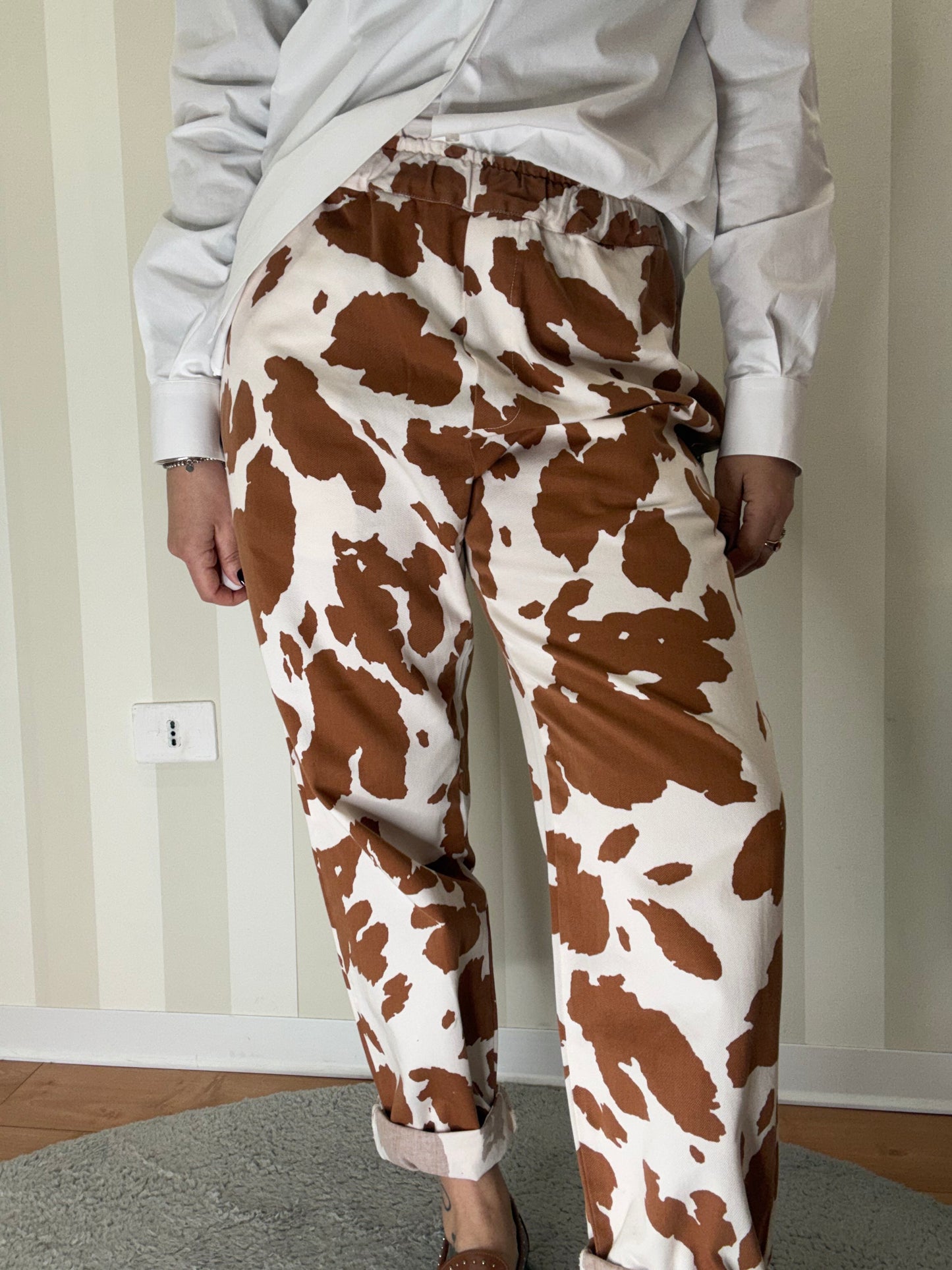 Pantalone Jogger Mucca,MAISON CRAZY WORKER.