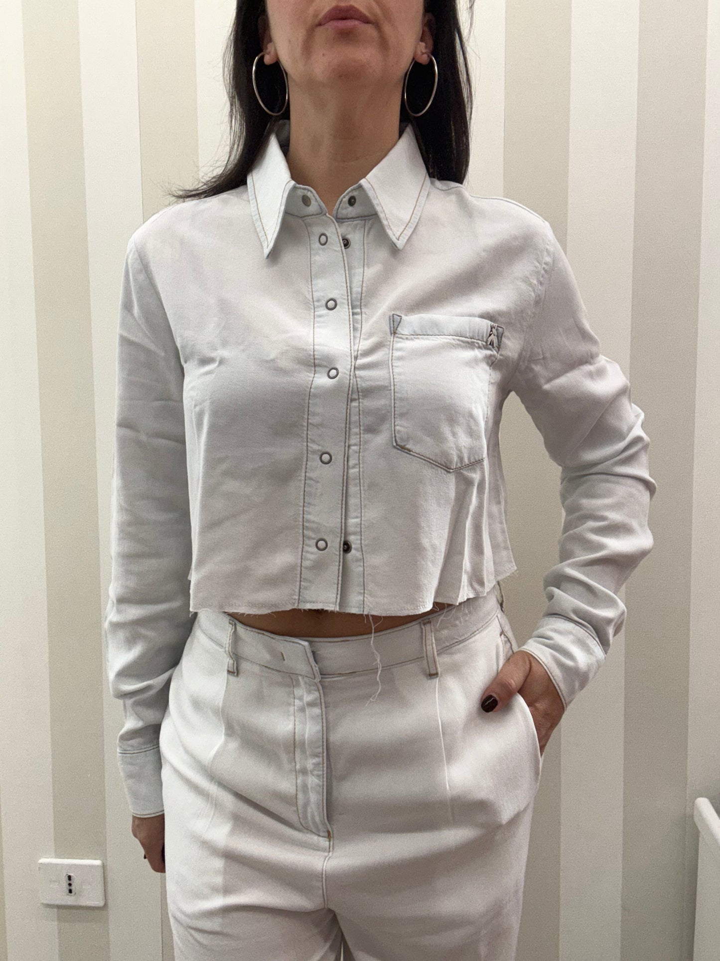 Camicia crop Patrizia Pepe.
